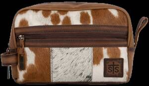 NEW STS RANCHWEAR shave bag in cowhide